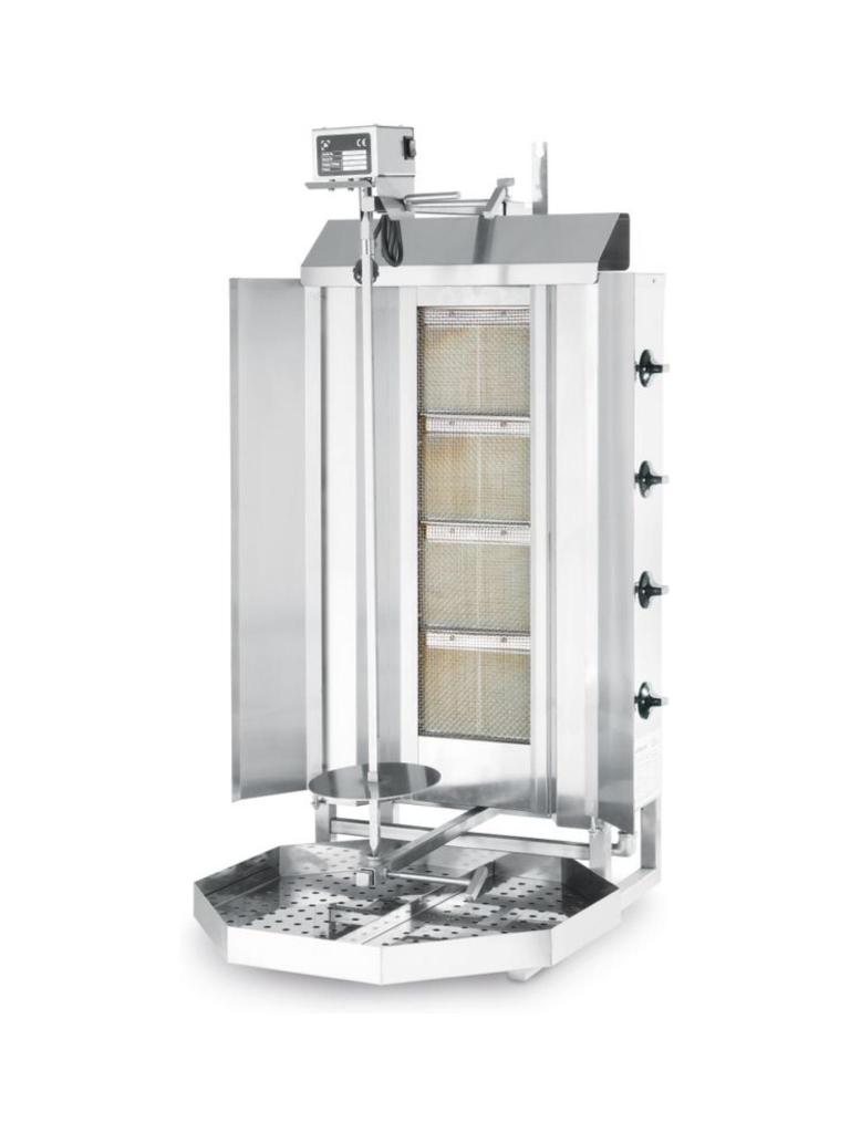 Grill Kebab Gaz Profi Line - Inox - H 115 X 55 X 47 CM - Hendi - 226001