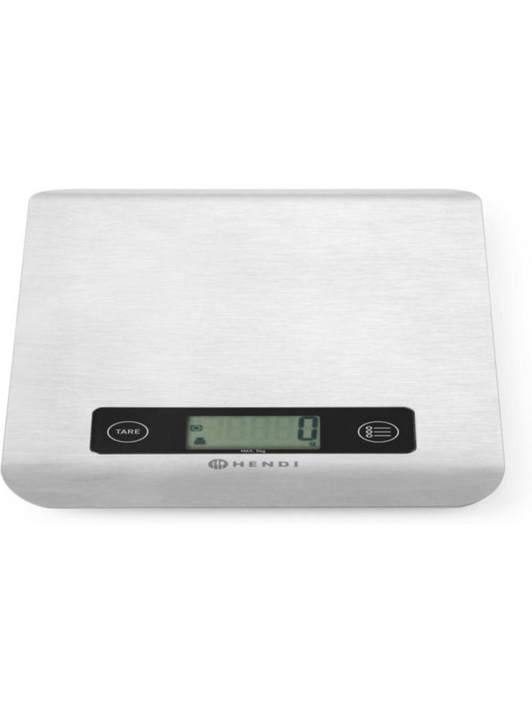 Balance De Cuisine - Acier Inoxydable - H 1,1 X 15,1 X 20 CM - Hendi - 580226