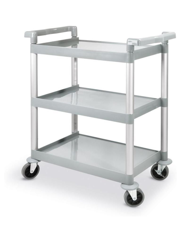 Chariot de service en plastique - Polypropylène - H 95 X 41 X 80 CM - Hendi - 810200