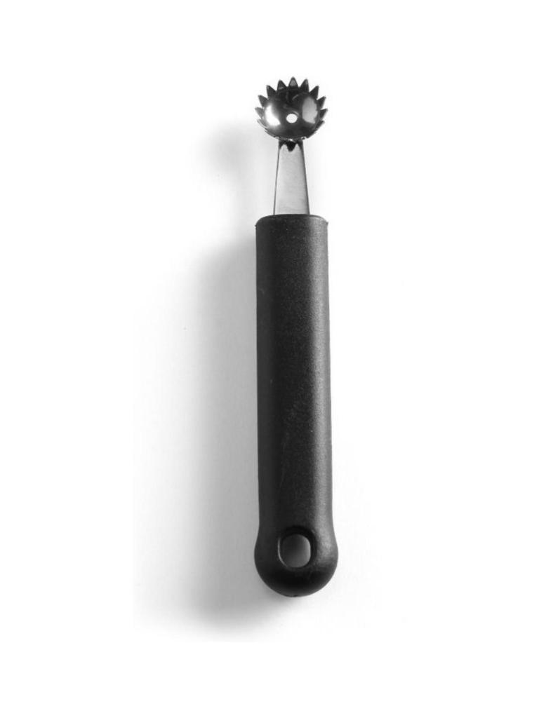 Cuillère boule melon dentelée - Inox polypropylène - H 2.5 X 1.5 X 15 CM - Hendi - 856024
