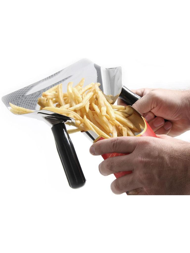 Pelle à frites - Inox - H 5 X 22 X 23 CM - Hendi - 642559