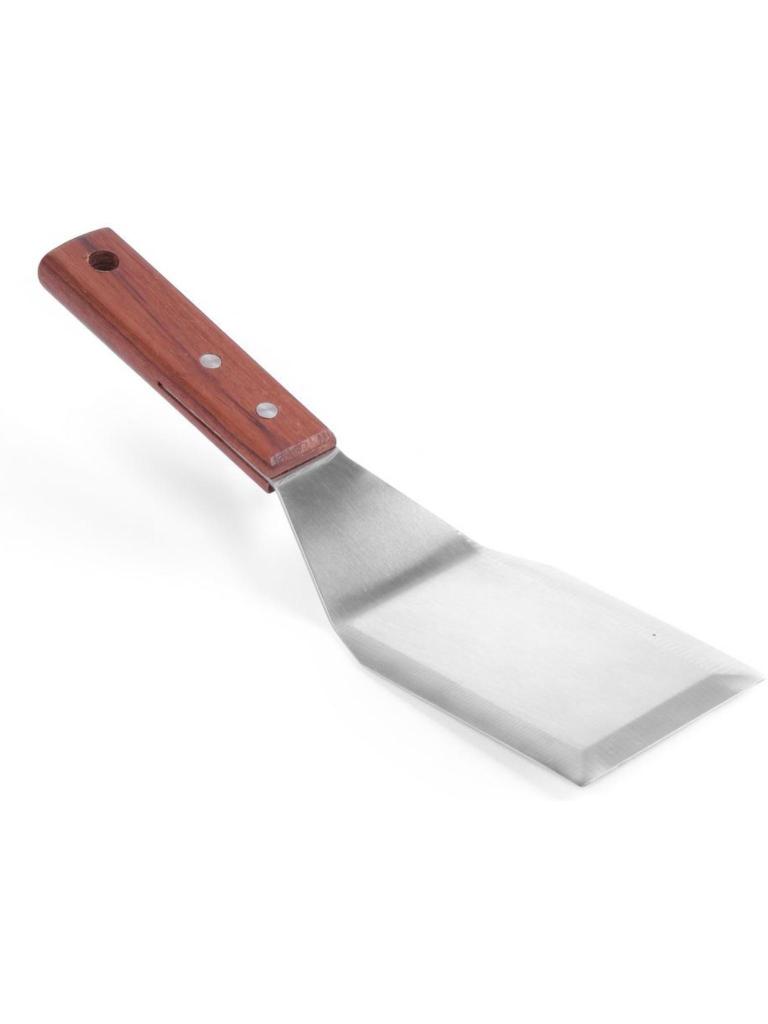 Retourneur à hamburger / couteau à saumon burger - inox - H 1,5 X 7,5 X 27 CM - Hendi - 855508