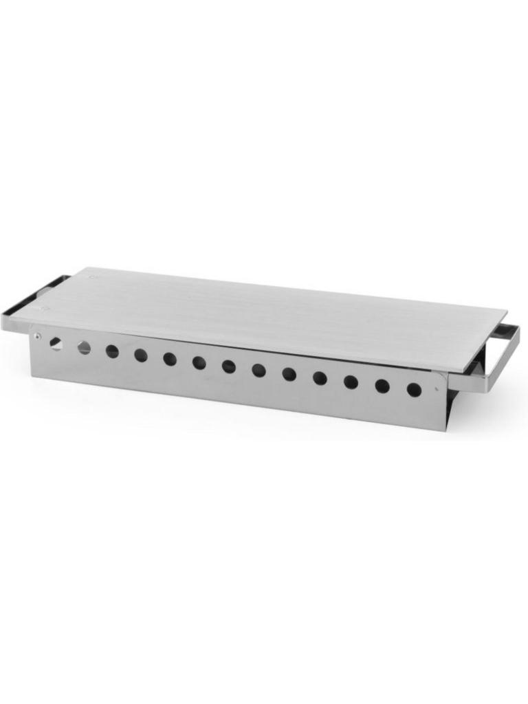 Chauffe vaisselle 3 feux - Aluminium inox - H 6,5 X 18 X 45 CM - Hendi - 463109