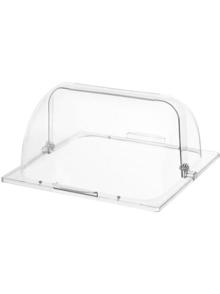 Hotte de présentation roll top GN 2/3 - Polycarbonate - H 17,5 X 33,5 X 36,5 CM - Hendi - 427538