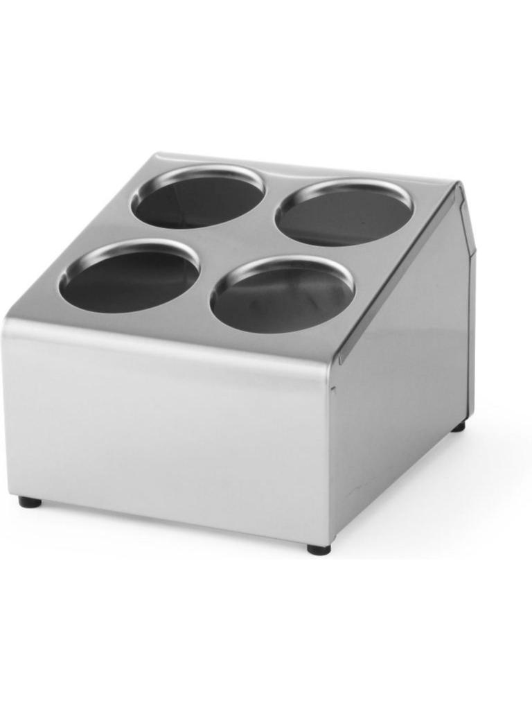 Porte-panier à couverts - Inox - H 21,5 X 29,5 X 25,5 CM - Hendi - 552407