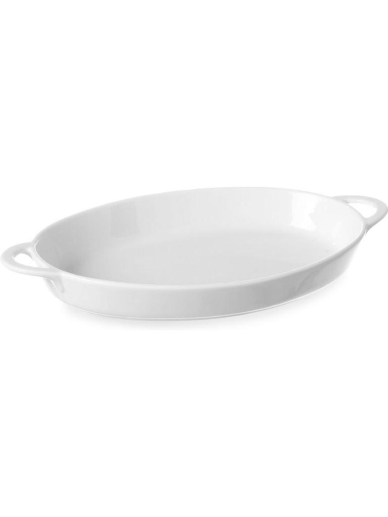 Plat à four - 3 pièces - 27 X 18 CM - Blanc - Porcelaine - Hendi - 784020