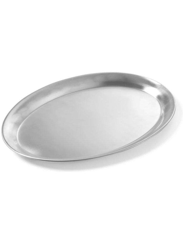 Plateau à café ovale - Inox - 19,5 X 26,5 CM - Hendi - 405208