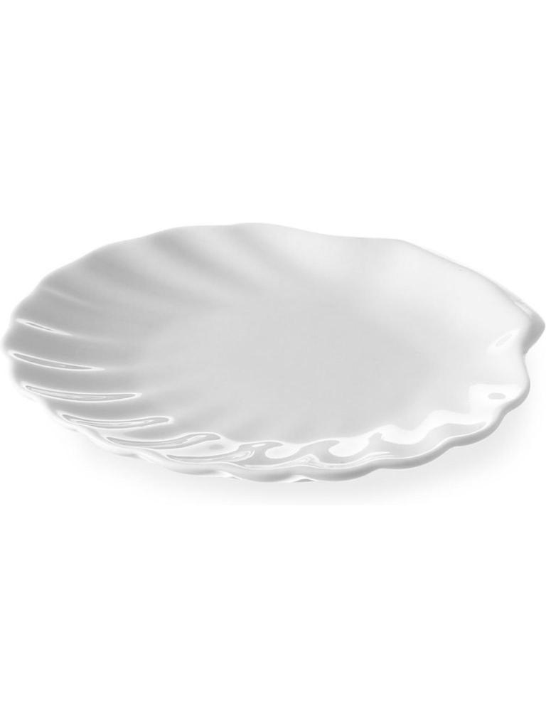 Plat à tapas - Cascare - Ø 10 CM - 6 pièces - Blanc - Porcelaine - Hendi - 784303