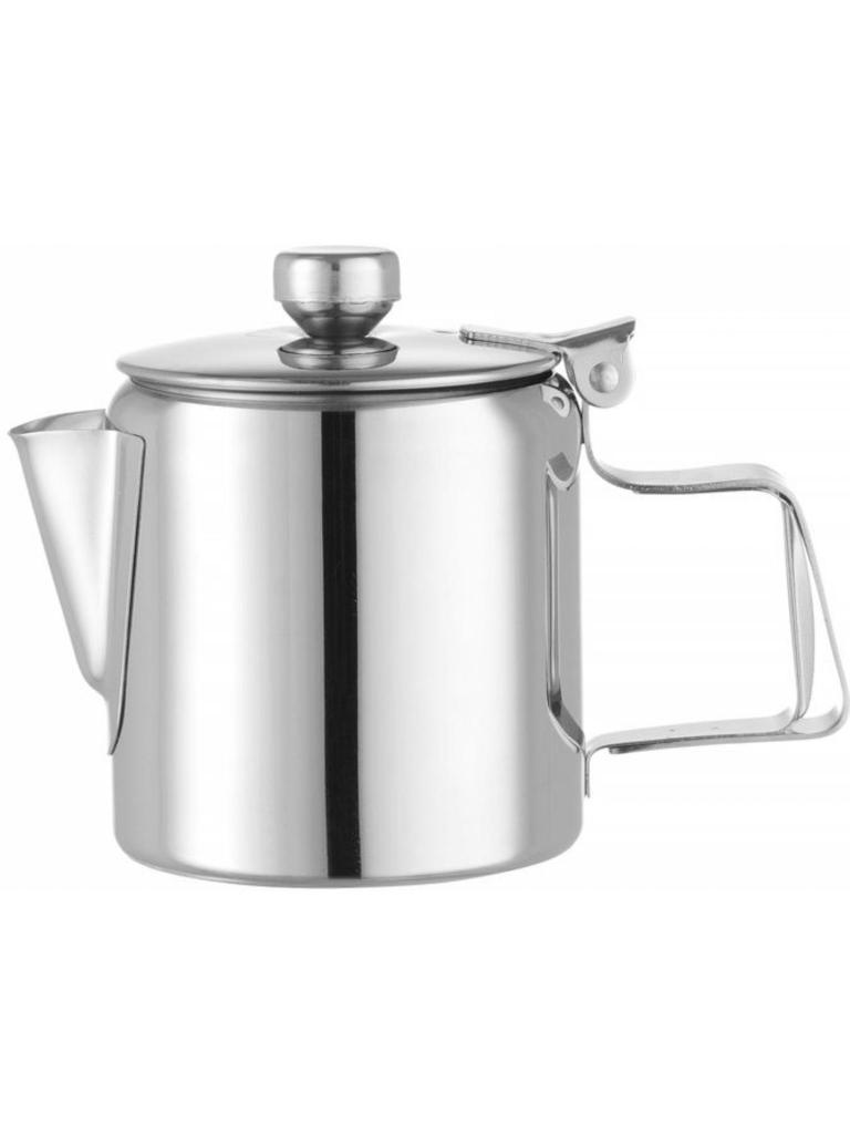 Cafetière / Théière avec couvercle / Théière - Inox - H 9,5 X 7,4 CM - Hendi - 453001