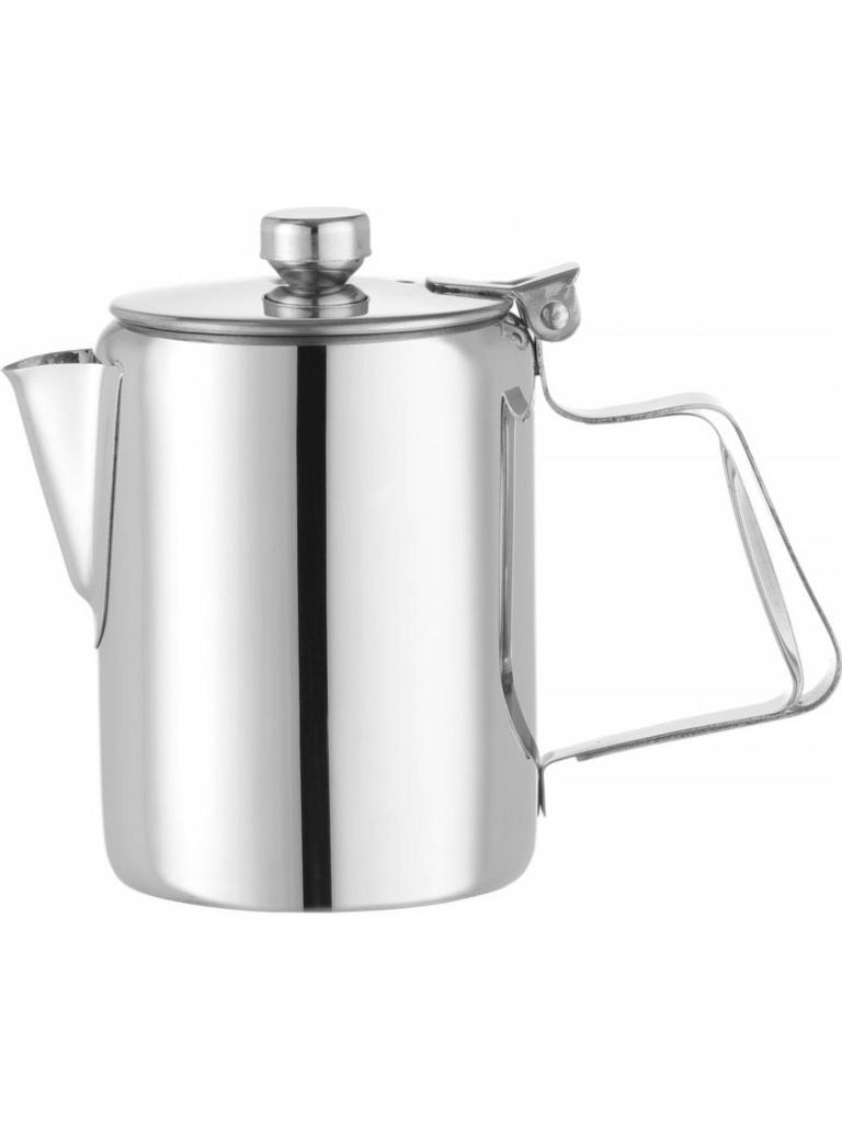 Cafetière / Théière avec couvercle / Théière - Inox - H 12,3 X 7,4 CM - Hendi - 453100