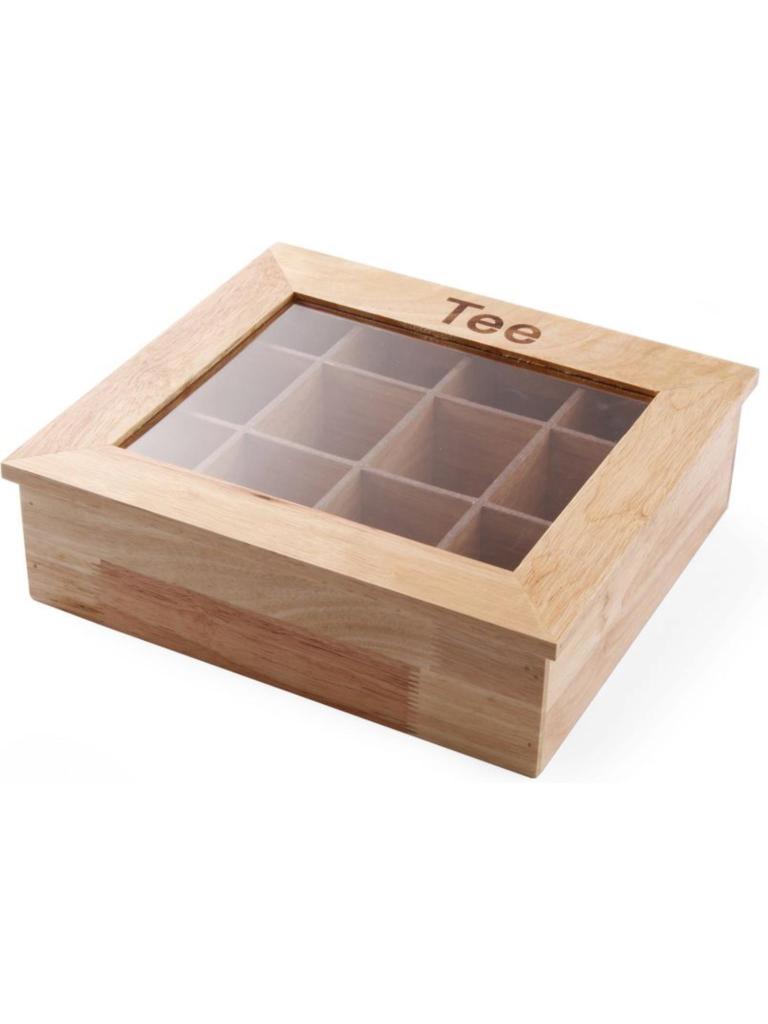 Boîte à thé - H 9 X 28 X 30 CM - Hendi - 456514