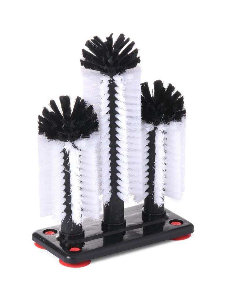 Brosse de rinçage verre haute - Polypropylène - H 25 X 10 X 19 CM - Barre haute - 696040