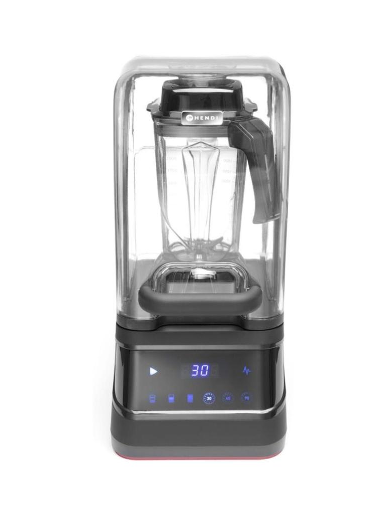 Mixeur digital avec capot insonorisant - ABS Inox polycarbonate - H 54,7 X 25,8 X 25,2 CM - Hendi - 230695