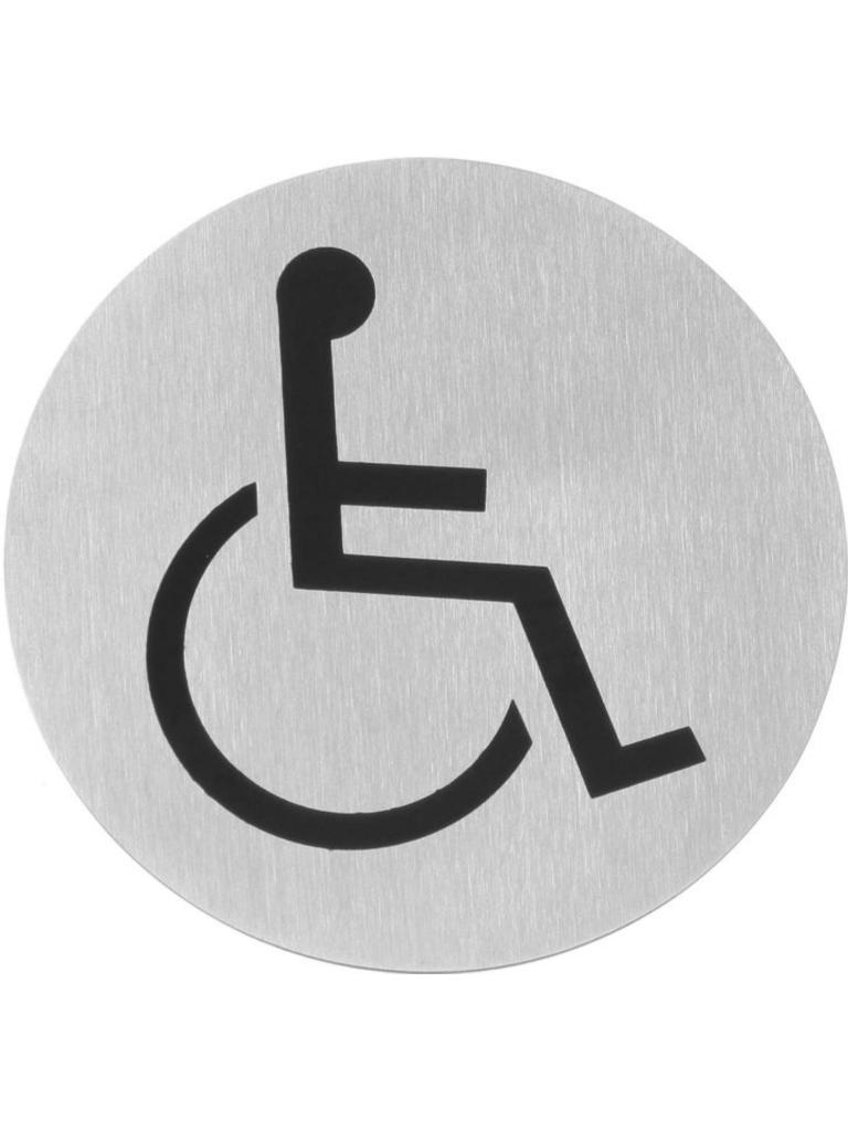 Bouclier de porte - Fauteuil roulant - Ø 7,5 CM - Inox - Hendi - 663646