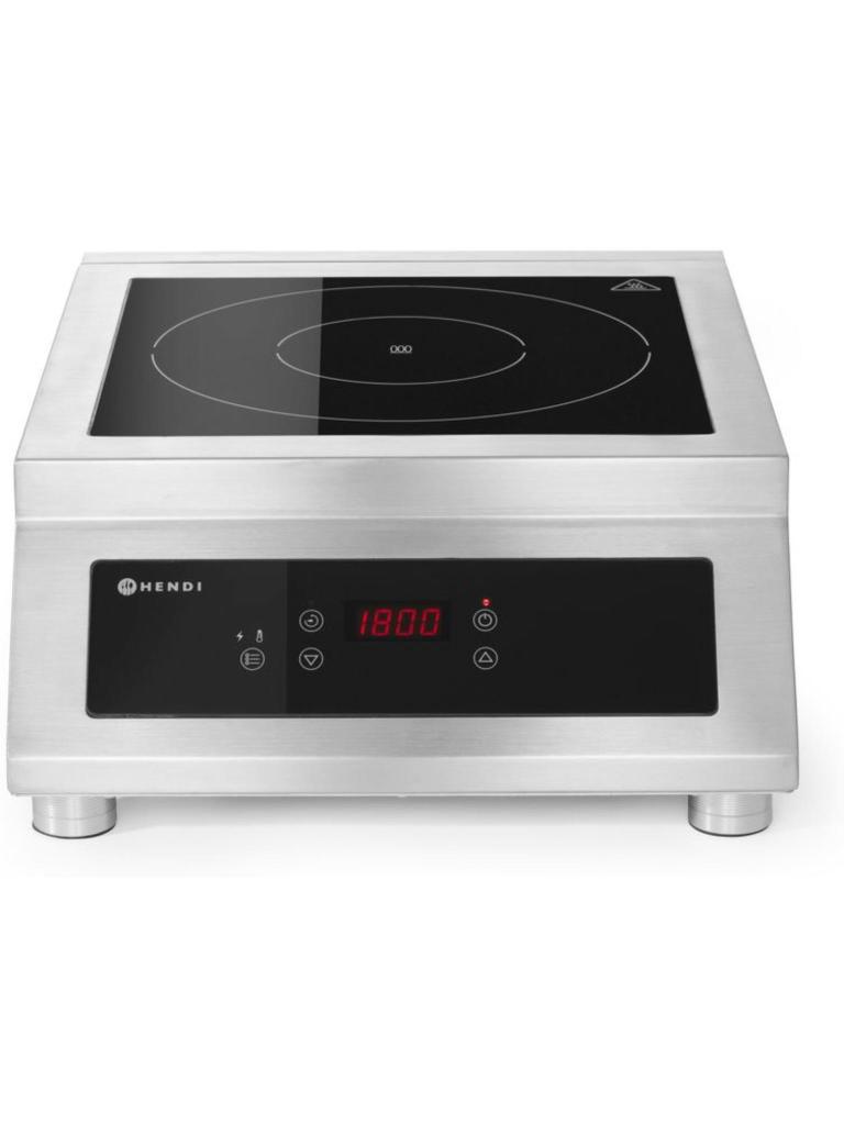 Table de cuisson à induction modèle 5000 D - Inox - H 16,8 X 51,5 X 39,8 CM - Hendi - 239322