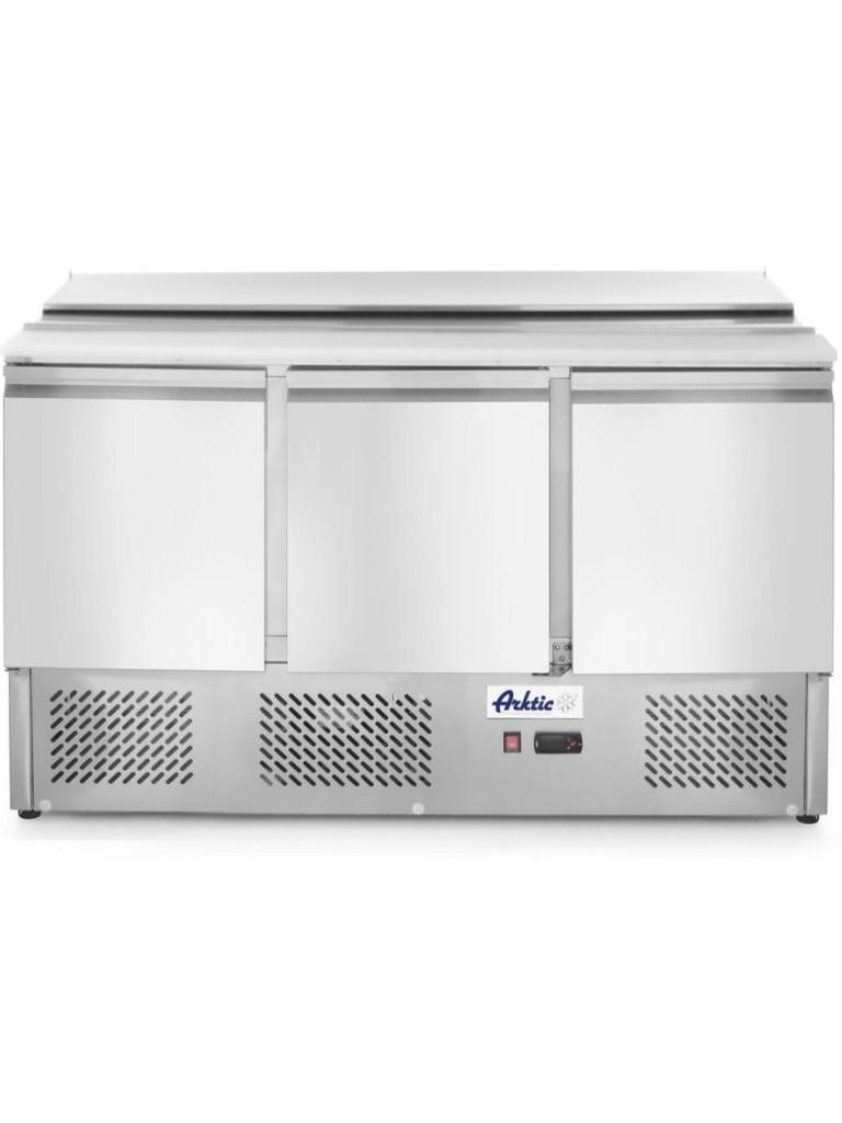 Saladette 3 portes 380L - Inox - H 88.8 X 70 X 136.5 CM - Arktic - 232811