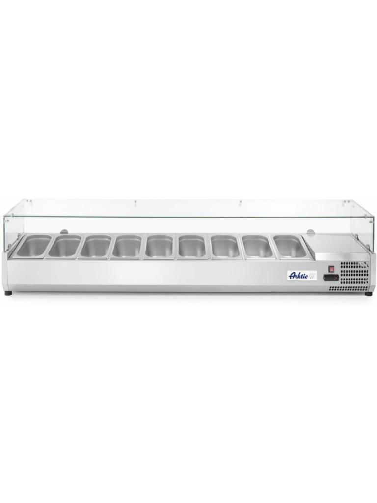 Vitrine réfrigérée à monter GN 1/3 - Inox - H 43 X 39,5 X 200,6 CM - Arktic - 232996
