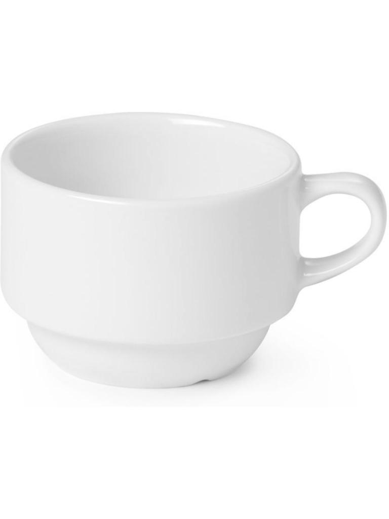 Tasse - 12 pièces - Delta - Porcelaine - 8 CM - Hendi - 799130