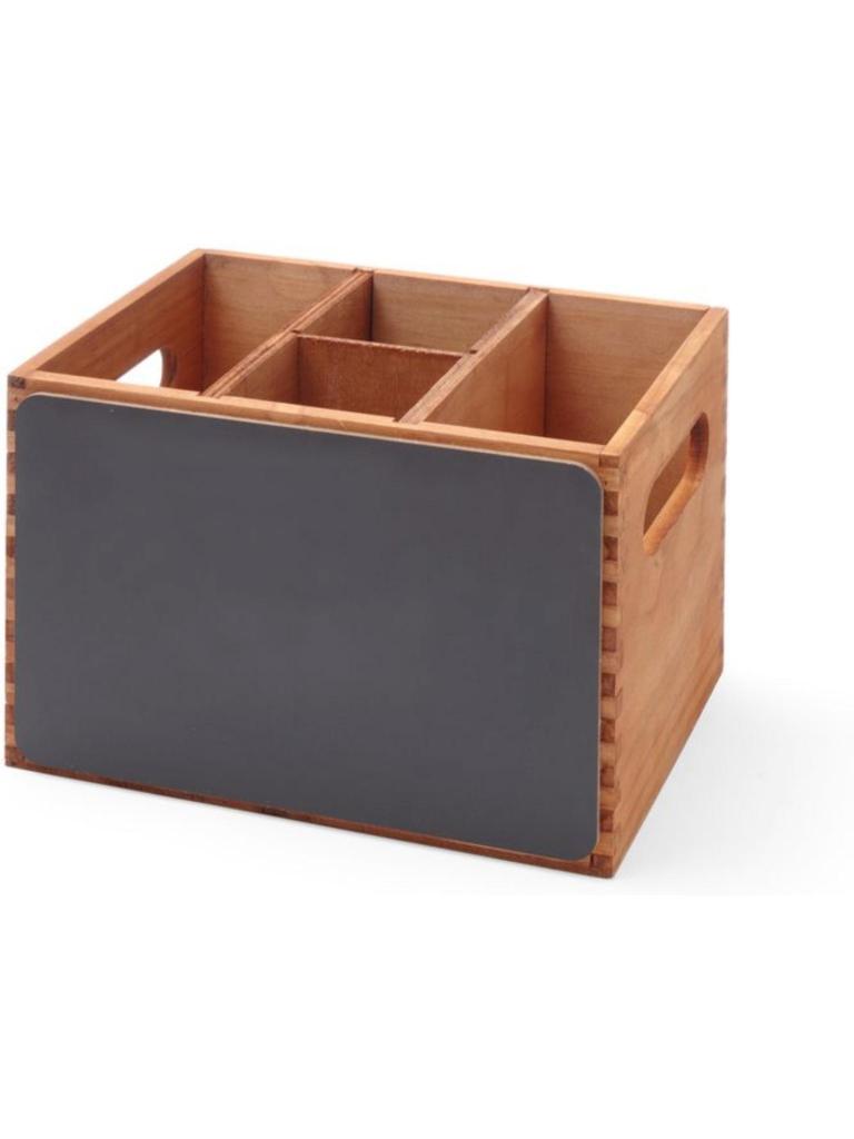 Coffret menu et couverts et boite à couverts - H 15 X 15 X 21 CM - Hendi - 664148