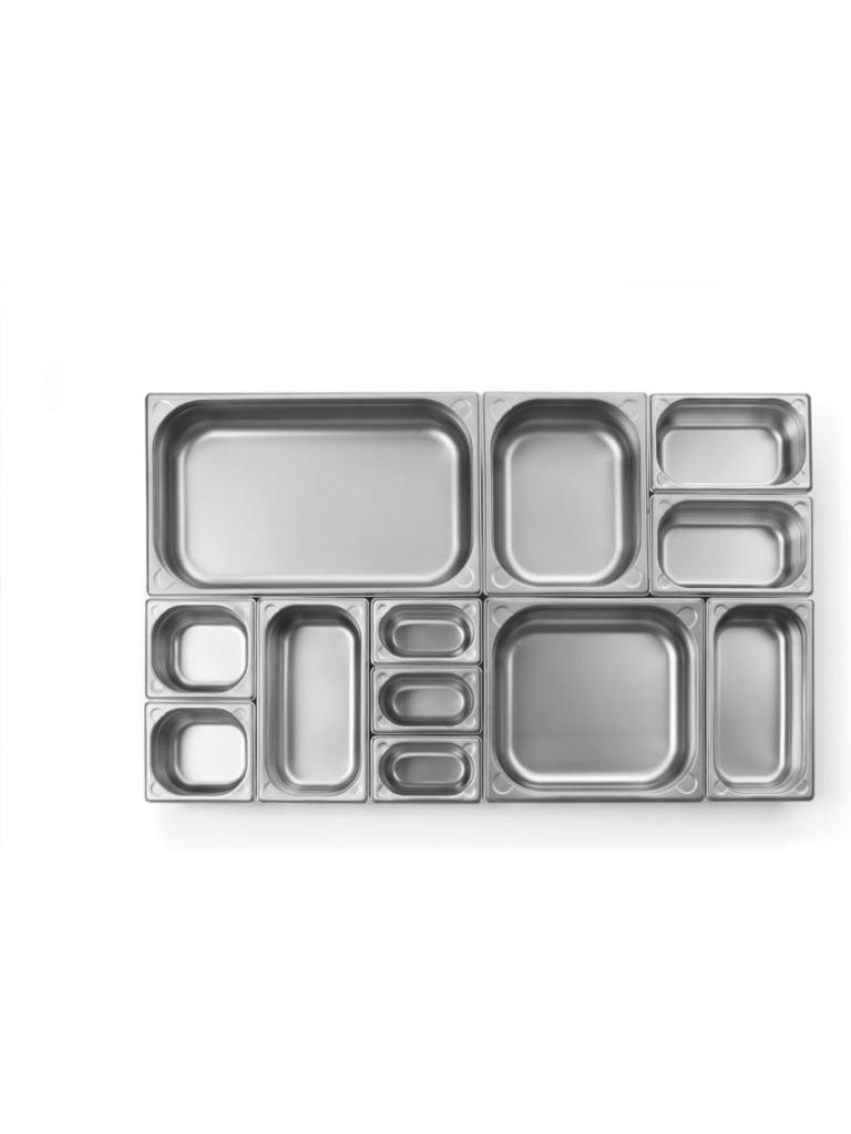 Bac gastronorme 1/1 perforé - Inox - H 4 X 32,5 X 53 CM - Hendi - 807118