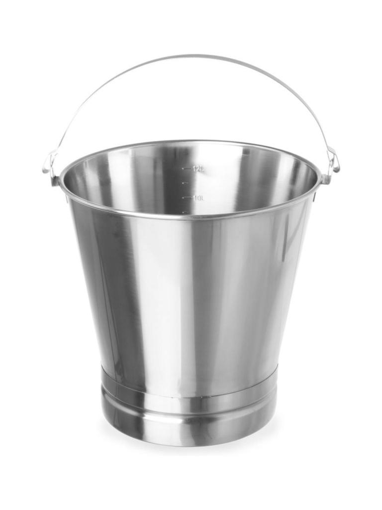 Seau avec pied renforcé - Inox - H 31 X 30 CM - Hendi - 516706