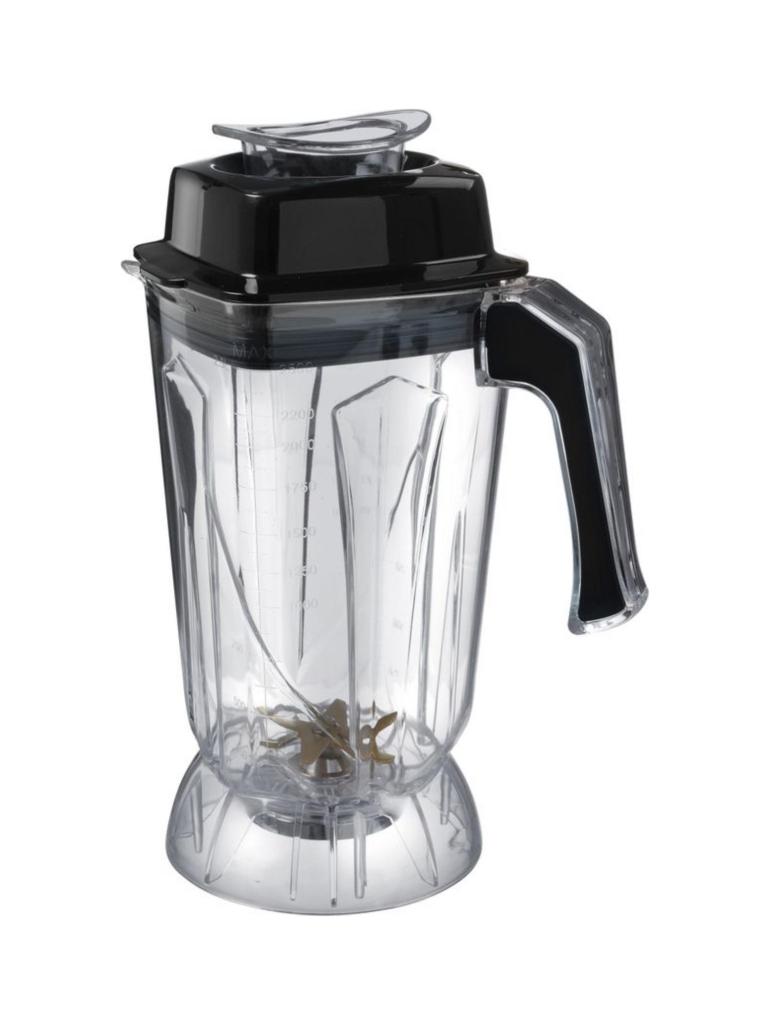 Bol Blender avec lame avec revêtement en titane - acier inoxydable polycarbonate - H 36 X 17 X 20 CM - Hendi - 943489