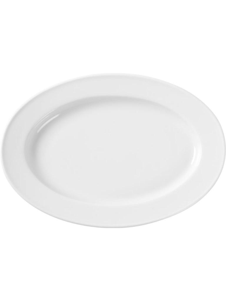 Plat ovale - 6 pièces - Porcelaine - 24 X 34 CM - Hendi - 799444