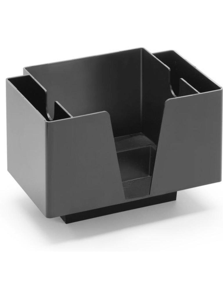 Porte-serviettes - 3 compartiments - H 13,6 x 14,3 x 19,3 CM - Noir - Bar Up - 596890