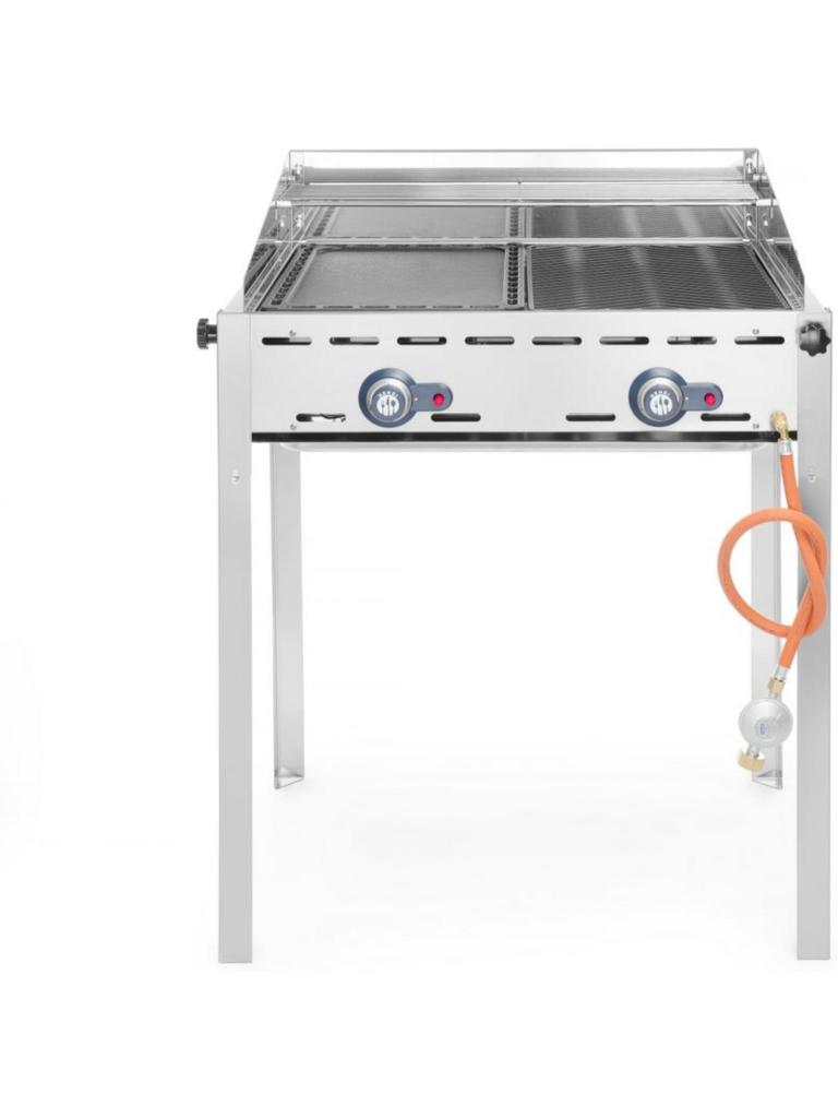 Feu vert avec 2 brûleurs - Inox 180 - H 82,5 X 61,2 X 74 CM - Hendi - H149508