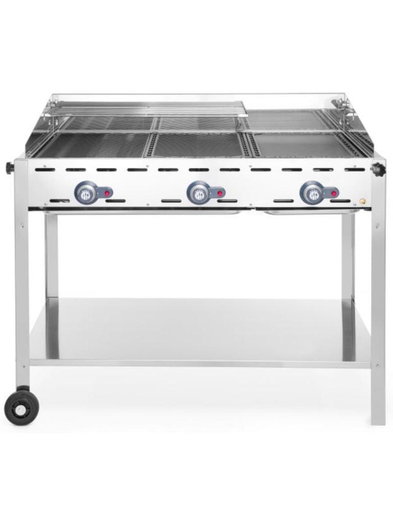 Barbecue à gaz - 3 Foyers - H 82,5 x 107,8 x 61,2 CM - Hendi - 149591