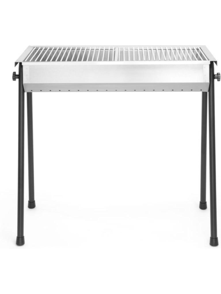 Barbecue à charbon Patio - Inox 180 - H 76 X 38 X 77 CM - Hendi - 150603