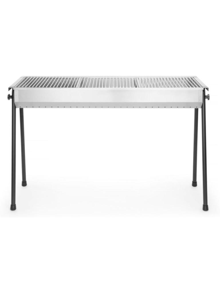 Barbecue à charbon Resto - Inox 180 - H 77 X 38 X 114,5 CM - Hendi - 150801