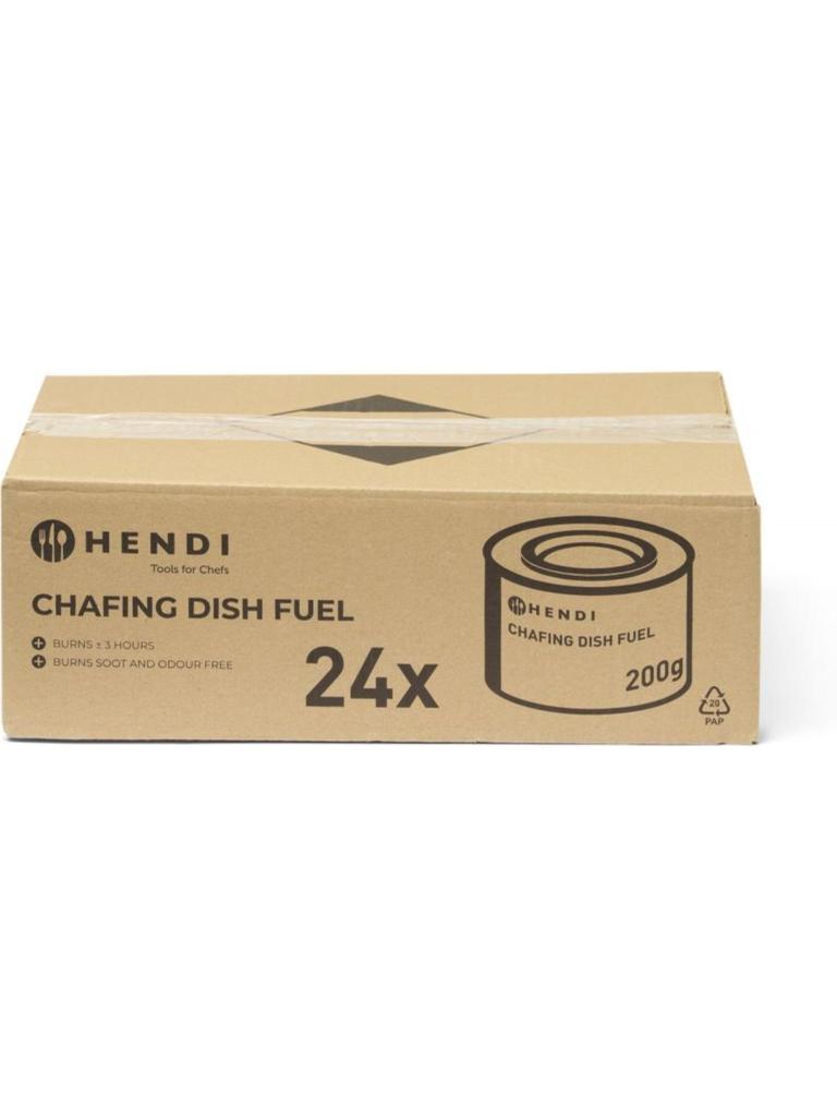Pâte combustible - Chafing Dish - Boîte - 24 pièces - Hendi - 194300