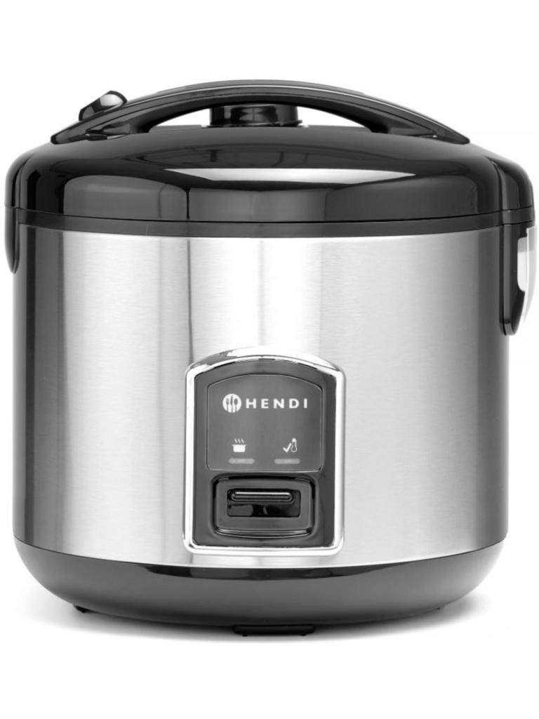 Cuiseur à riz avec fonction cuisson vapeur - Inox - H 28,5 X 28 CM - Hendi - 240410