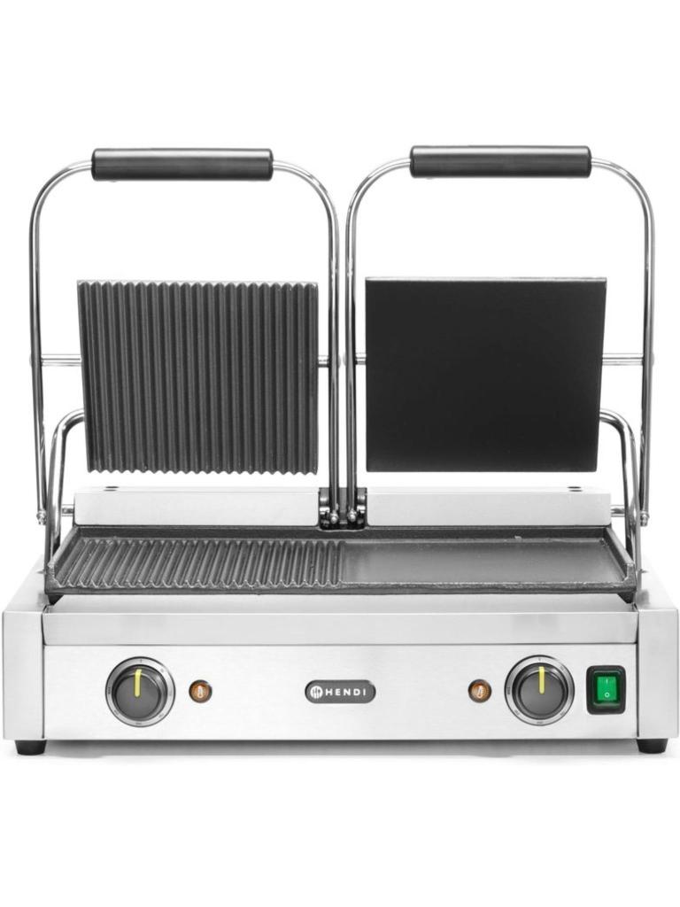 Grille de contact - version double - inox - H 21 X 37 X 57 CM - Hendi - H263907