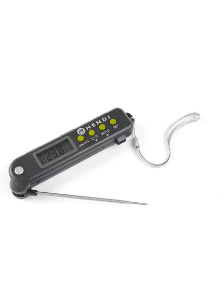 Thermomètre à sonde repliable - H 2.5 X 4 X 16 CM - Hendi - H271308