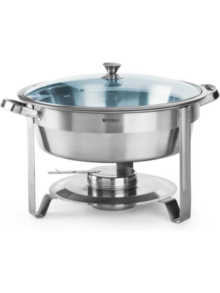 Chafing dish - rond - inox 18 0 inox - H 27 X 39 CM - Hendi - H470619