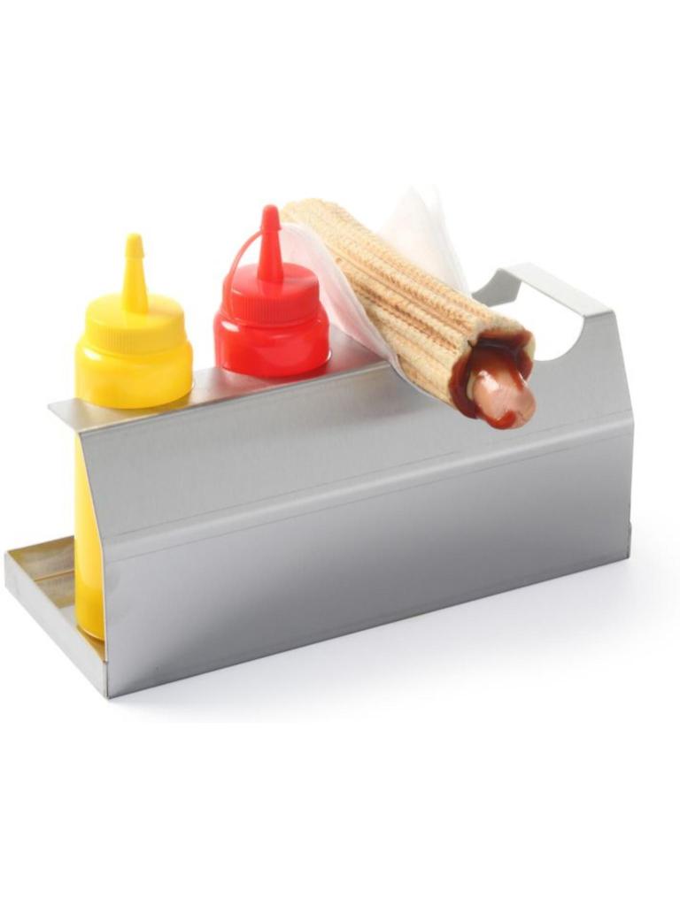 Stand hot dog - inox 180 - H 11.8 X 11 X 26 CM - Hendi - H630648