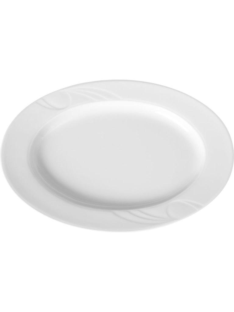 Plat Ovale - 6 pièces - Porcelaine - 29 CM - Hendi - 796306