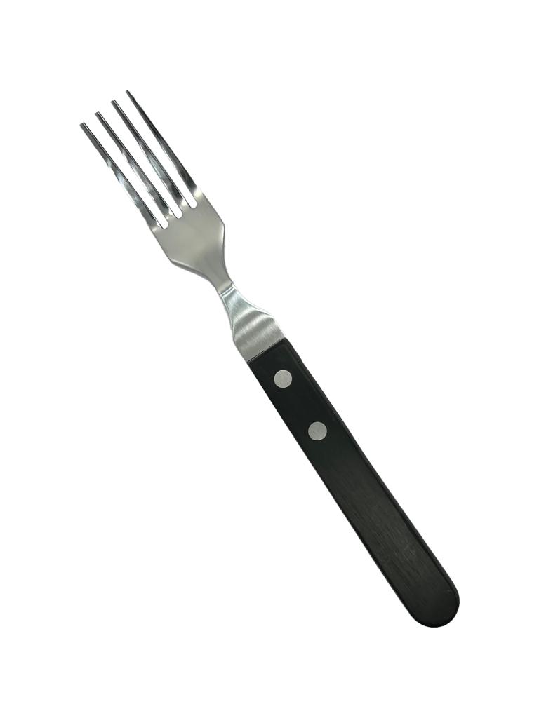 Fourchette à steak - 19,8 CM - Manche Noir - Preto - G-Tableware - 6 pièces - G-line