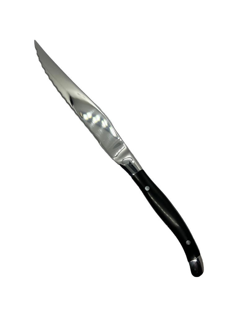 Couteau à steak - 23,2 CM - Manche Noir - Chuletero - G-Tableware - 6 pièces - G-line