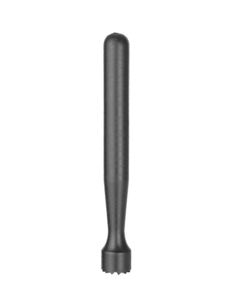 Cocktail Muddler - Geribbelde Kop - Zwart - Hendi - 596951