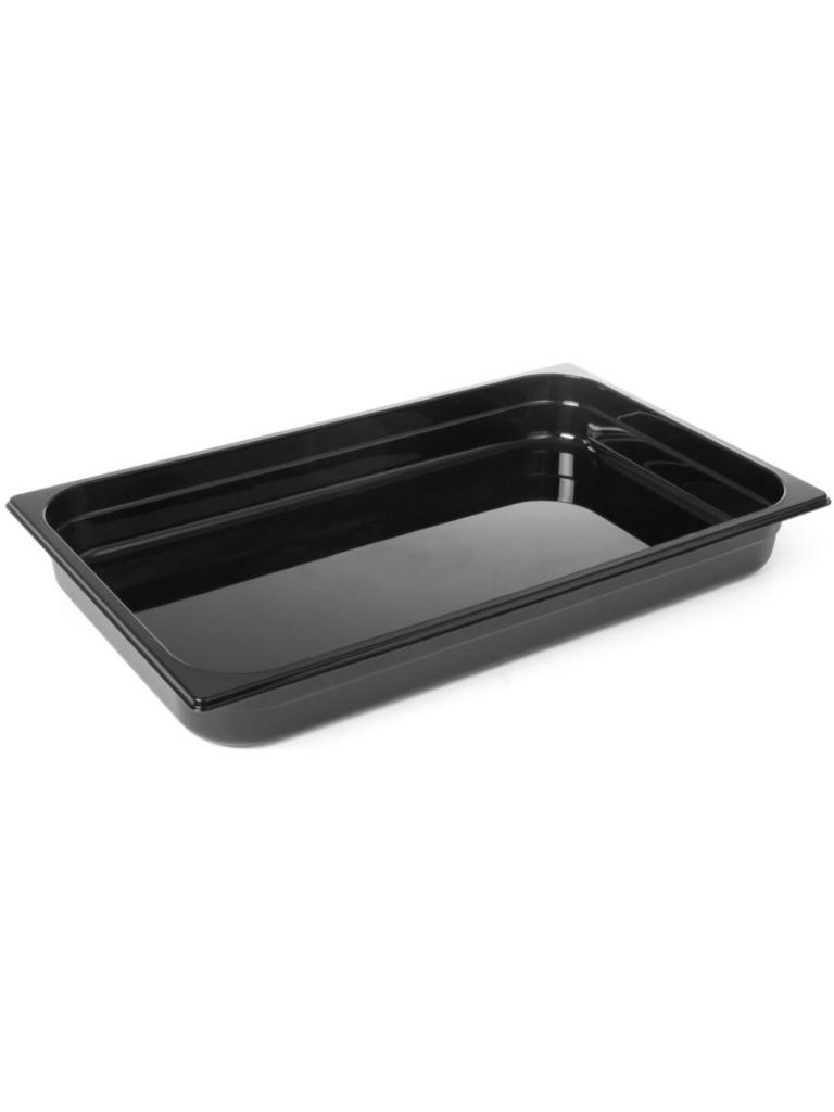 Container - 1/1 GN - 9 Liter - Zwart - H 6.4 x 32.2 x 52.6 CM - Hendi - 862209