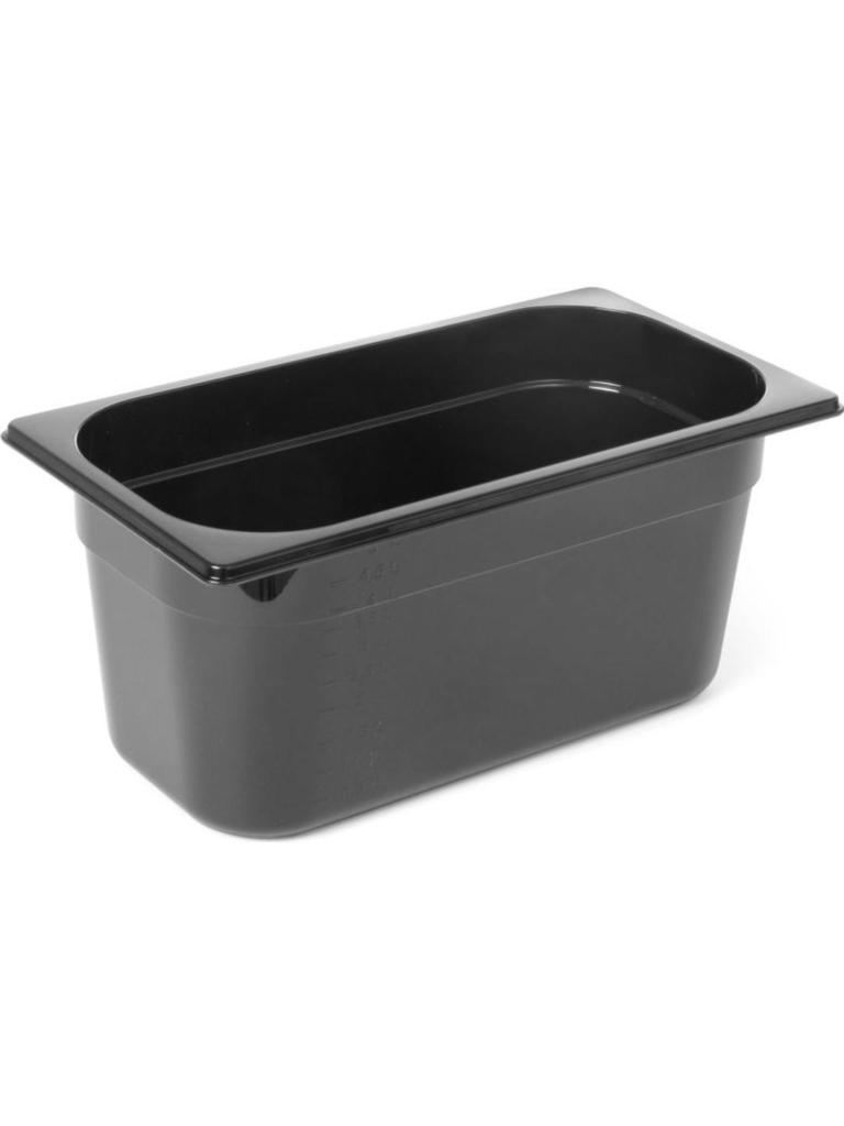 Container - 1/3 GN - 5.7 Liter - Zwart - H 14.7 x 17.4 x 32.3 CM - Hendi - 862513