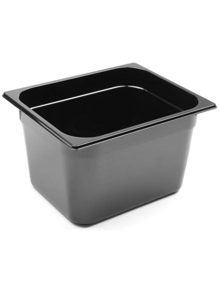 Container - 1/2 GN - 12.5 Liter - Zwart - H 20 x 32.4 x 26.2 CM - Hendi - 862407