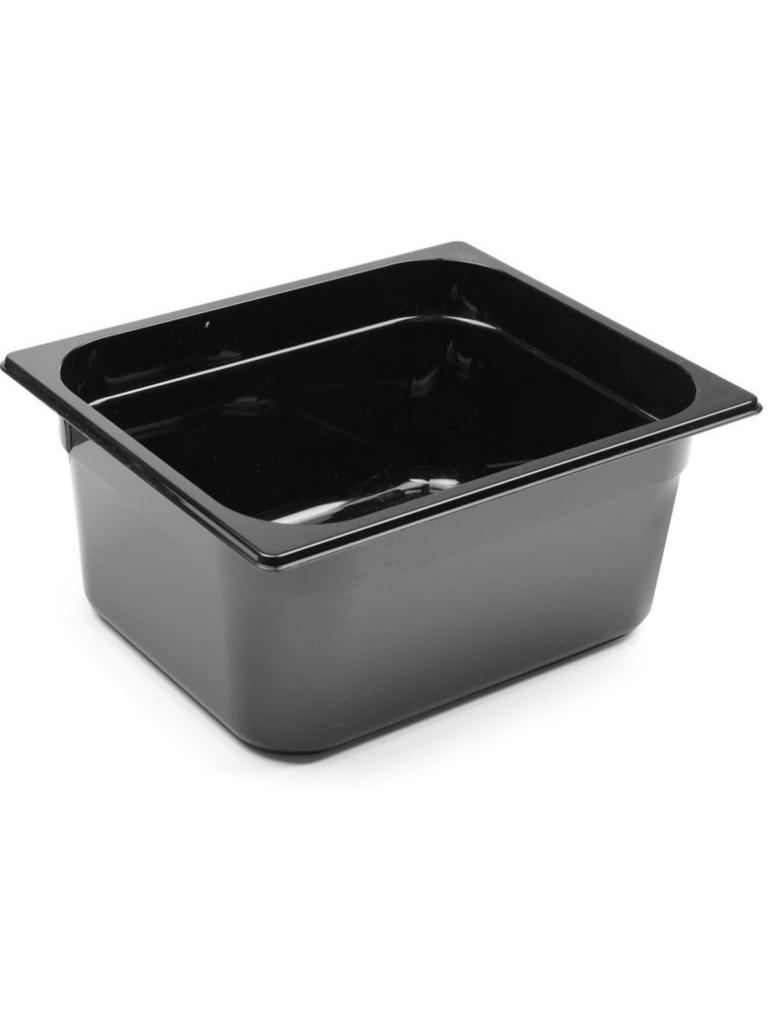 Container - 1/2 GN - 9.5 Liter - Zwart - H 14.9 x 32.4 x 26.4 CM - Hendi - 862414