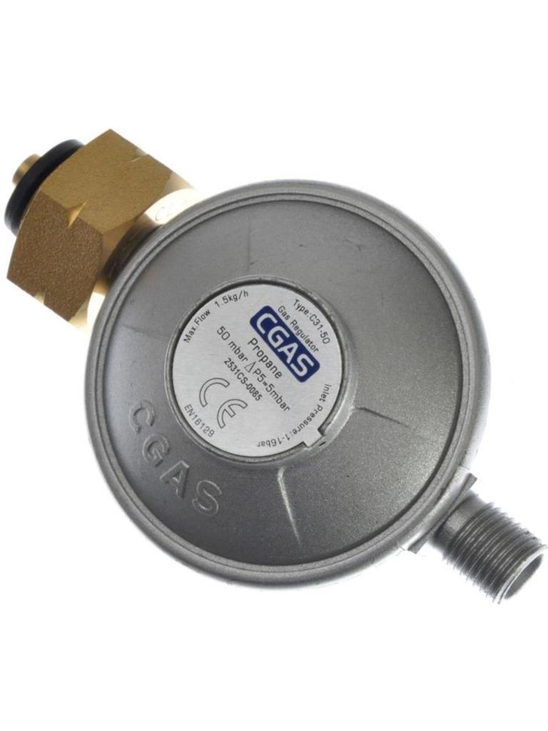 Drukregelaar - 50 Mbar - H 4.4 x 6.4 x 10.7 CM - Hendi - 152157
