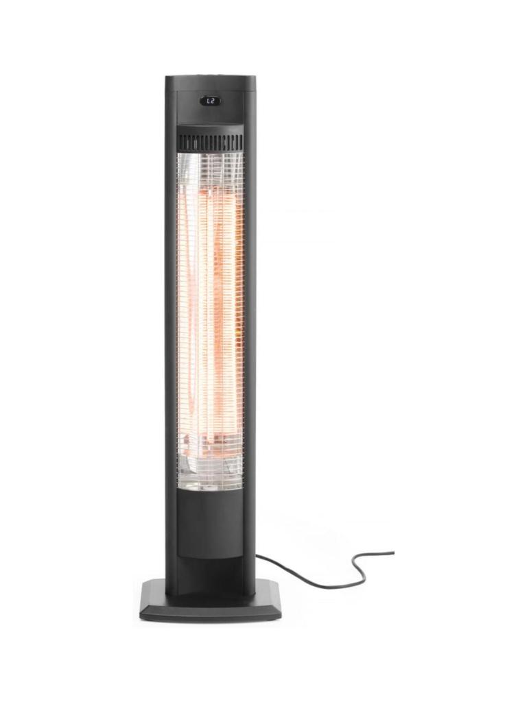 Terrasverwarmer Tornado - Infrarood - Zwart - H 106 x 27 x 21 CM - Hendi - 272435