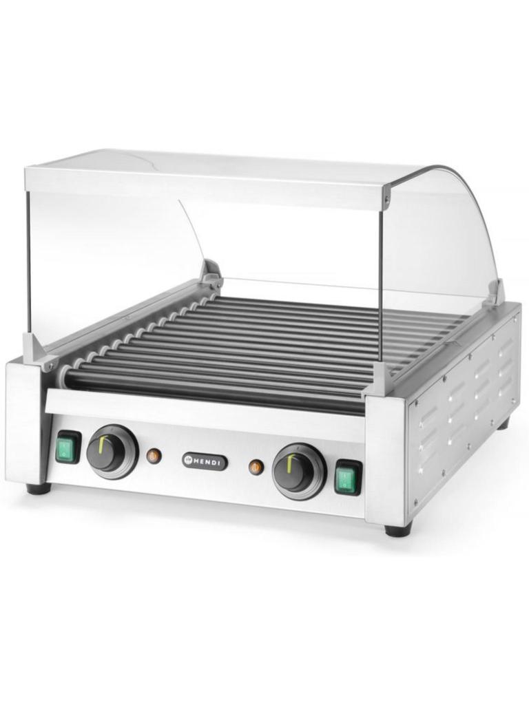 Cover - Glas - Worstenroller Grill - 268506 - H 25.2 x 46.6 x 32.8 CM - Hendi - 268551