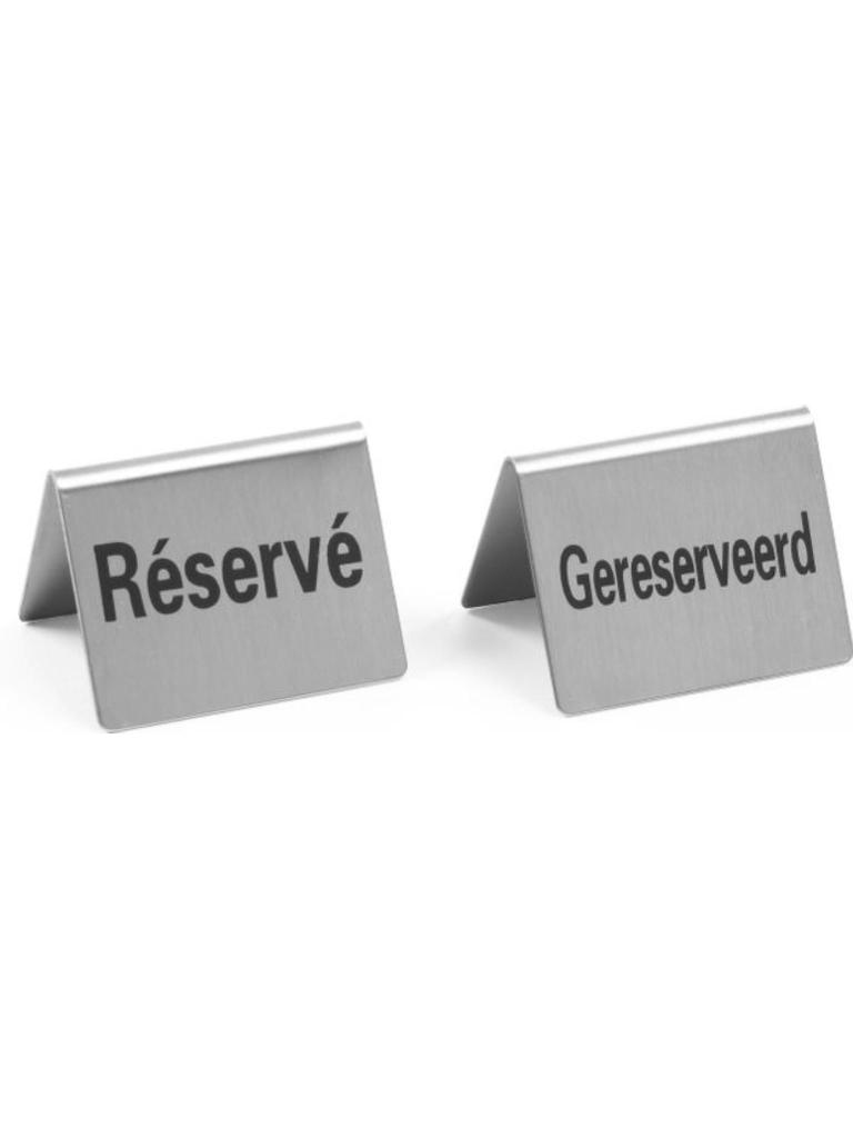 Tafelstandaard Gereserveerd - 4 Stuks - Gereserveerd - H 3.5 x 5 x 3.8 CM - Hendi - 663929